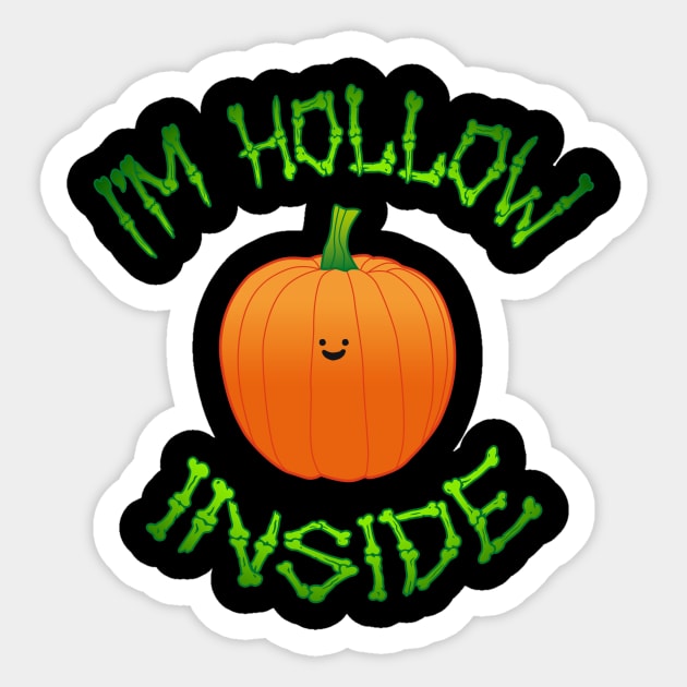 Tiny Face Pumpkin meme hollow inside Halloween Sticker by NOSSIKKO